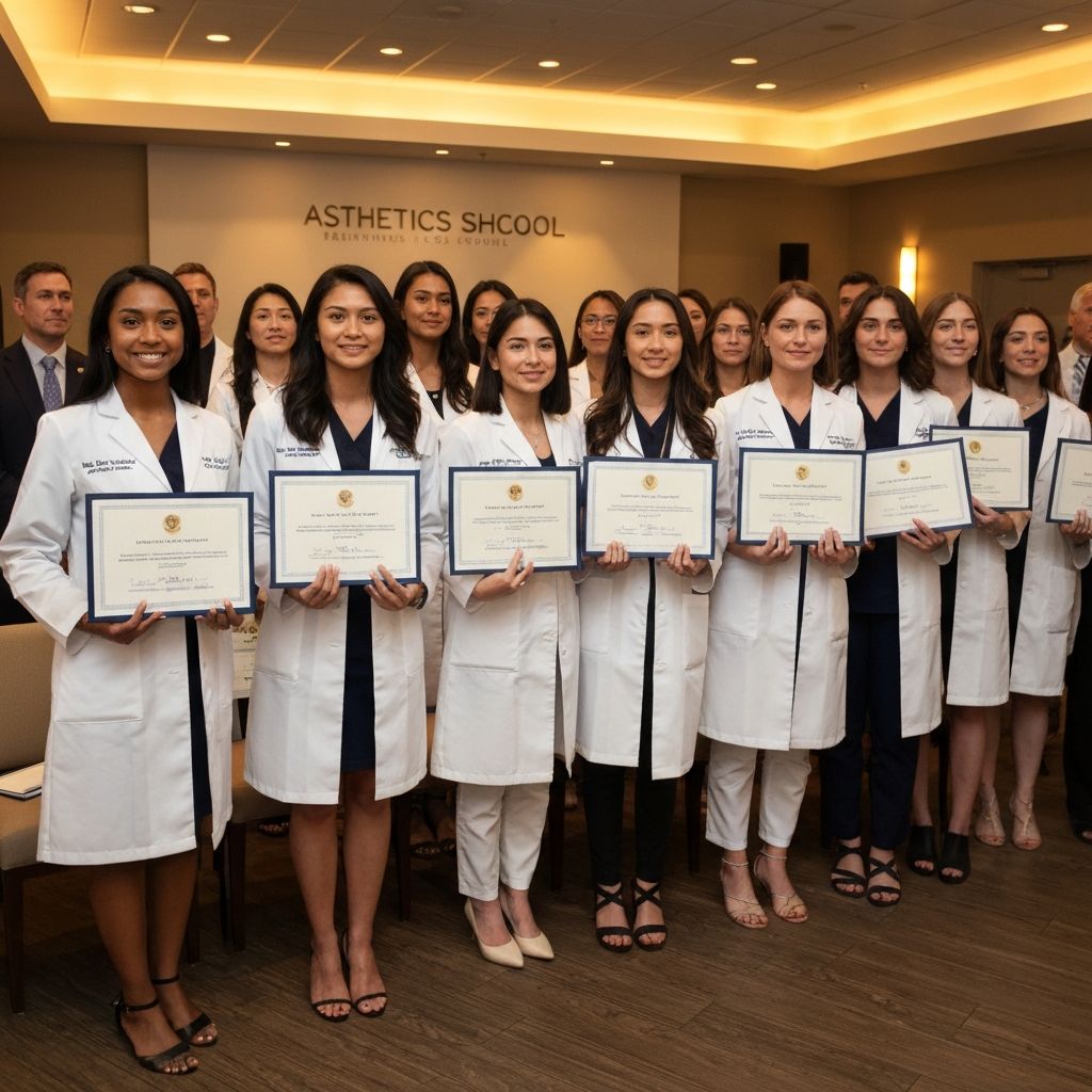 Graduation ceremony at Dermaline Academy